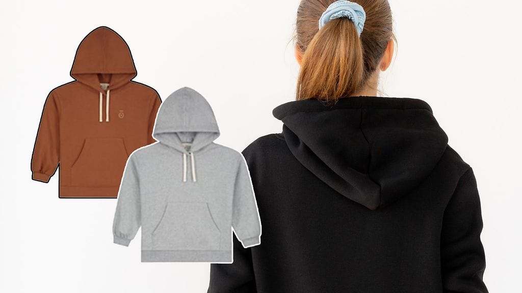 Kukuti Oy:n huppareita vedettiin myynnistä syyskuussa 2023. Musta huppari kuvituskuva.