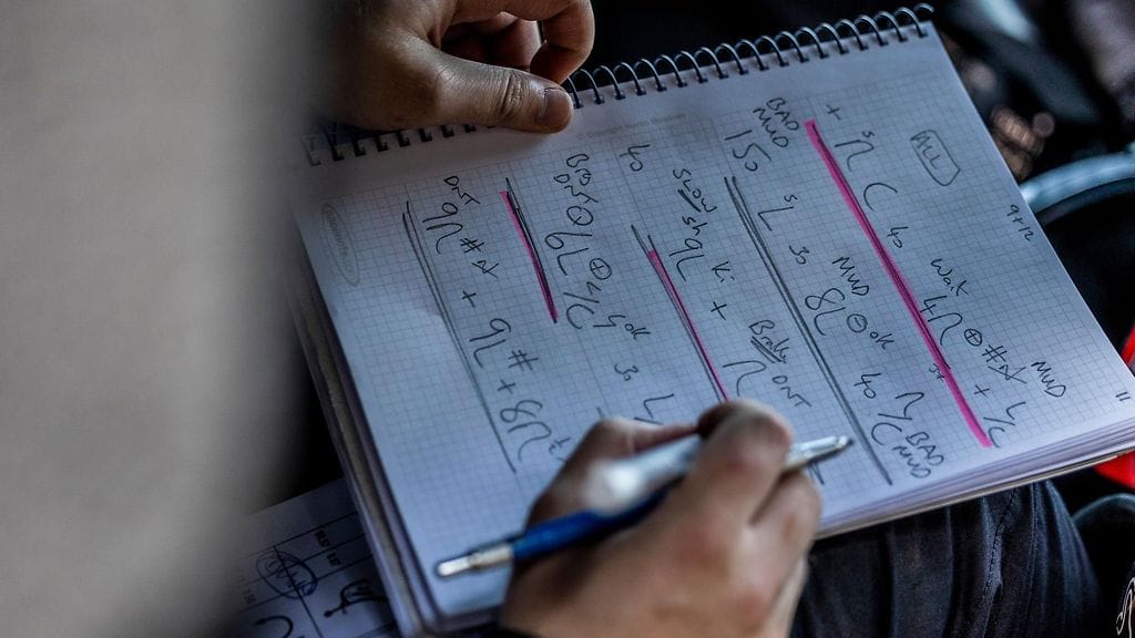 Kuvituskuva kartanlukijan nuoteista.