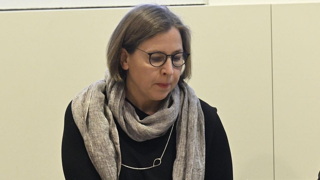 VTV:n ex-pääjohtaja Tytti Yli-Viikari Helsingin hovioikeudessa 21. huhtikuuta.