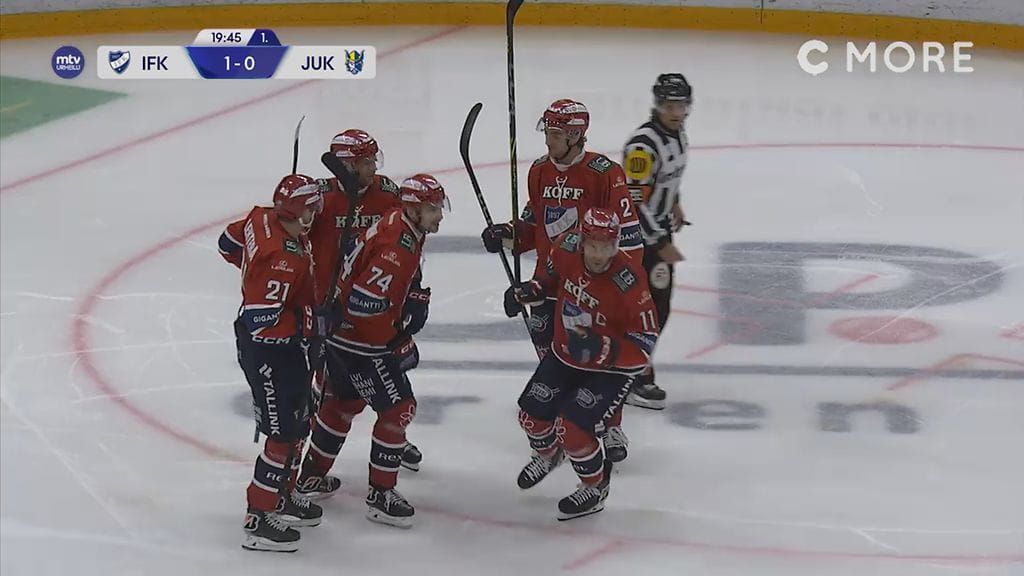 HIFK tekee 1-0 maalin