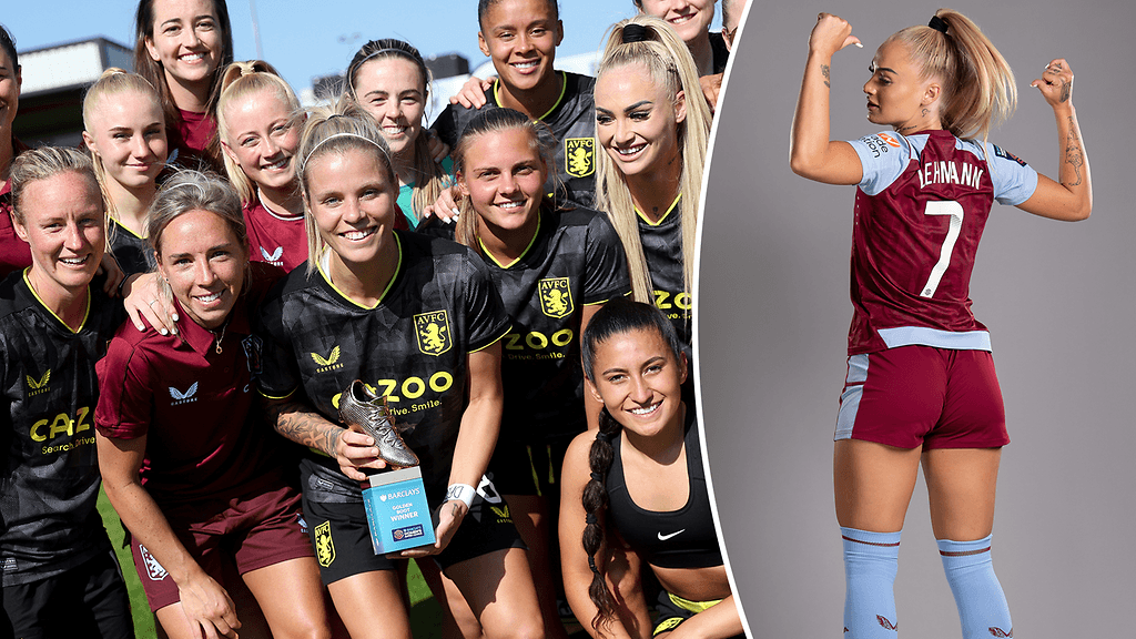 Alisha Lehmann on yksi Aston Villan Superliigajoukkueen tähdistä.