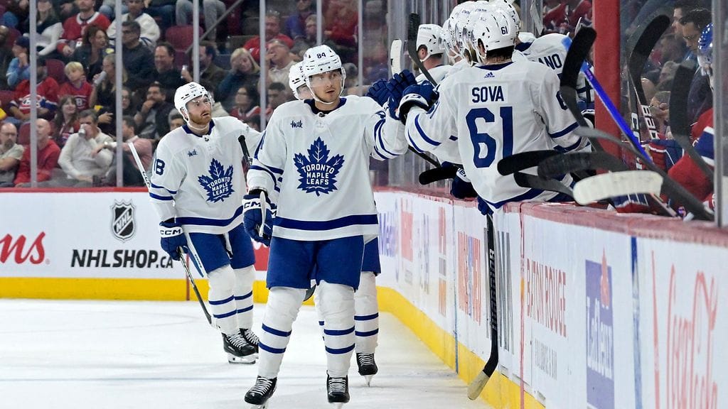 Mikko Kokkonen teki Toronto Maple Leafsin voittomaalin NHL:n harjoitusottelussa.