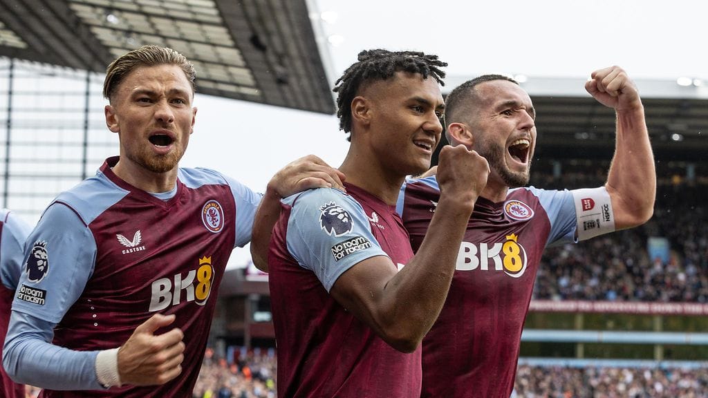 Aston Villan Ollie Watkins kuritti Brightonia hattutempulla lauantai-iltapäivässä.