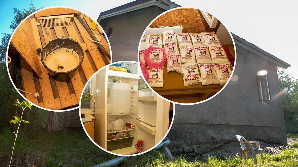 Amfetamiinijauhetta tehtailtiin kuvan kiinteistössä Kirkkonummella.