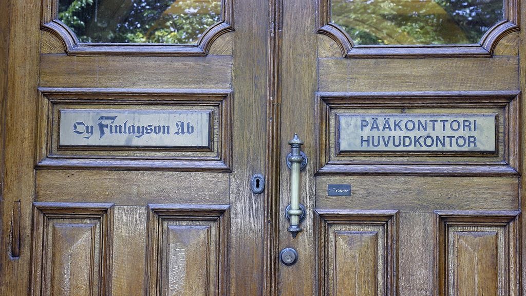 Kuvituskuvassa Finlaysonin pääkonttori.