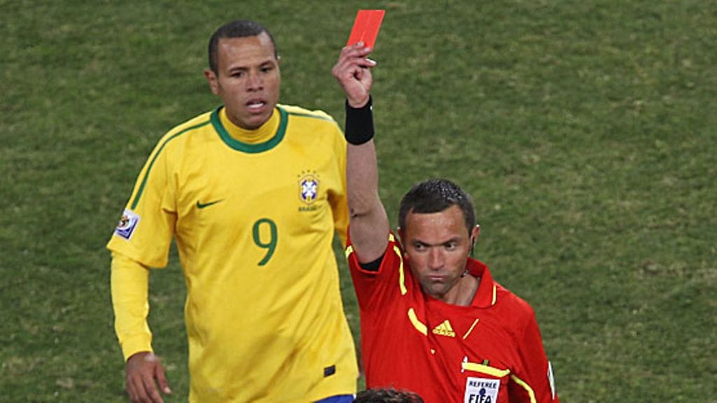 Kaka saa punaisen, kuva: Phil Cole/Getty Images