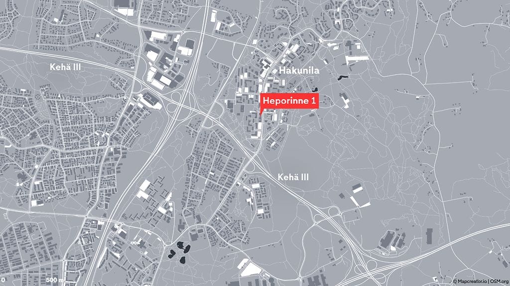 Vantaa Hakunila palo kartta 081023