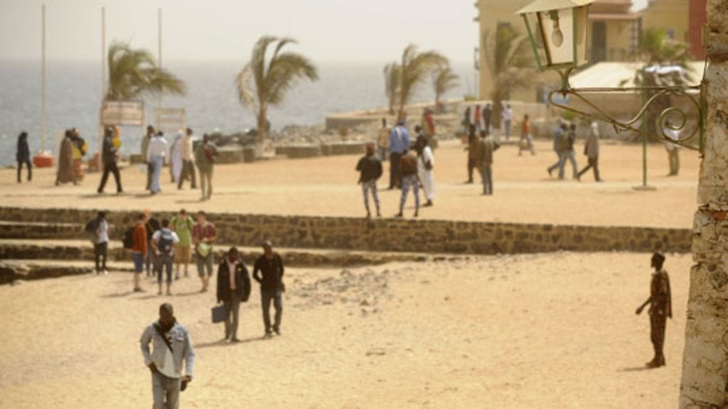 Katuelämää Doreen saarella Senegalissa vuonna 2009.