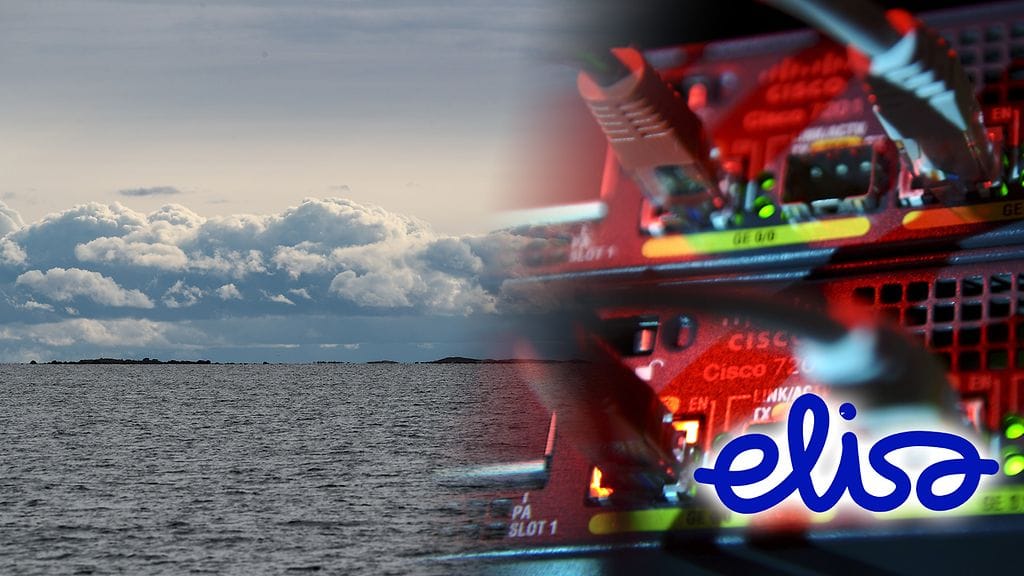 Elisa kertoo tiedotteessaan häiriöstä yhteyksiä varmentavassa merikaapelissa Suomenlahdella.