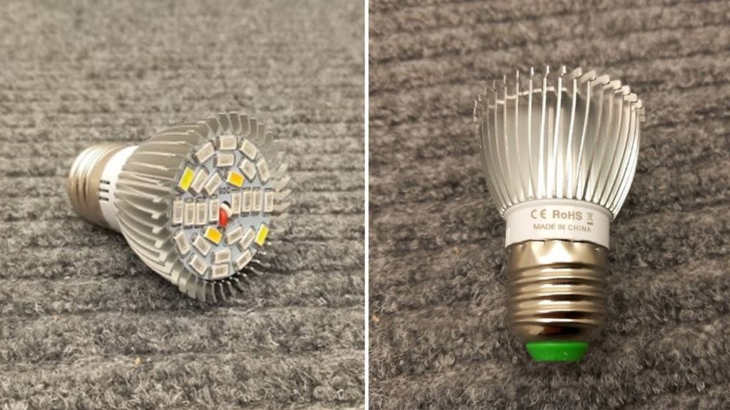 Led-lampussa on havaittu sähköiskun vaara.