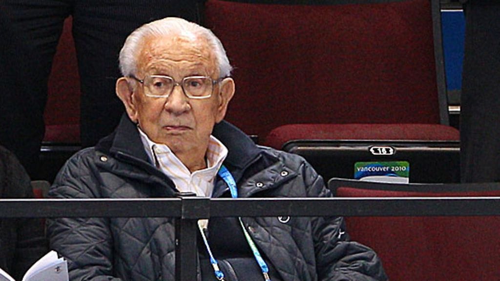 Juan Antonio Samaranch Vancouverin olympialaisissa, kuva: Cameron Spencer/Getty Images