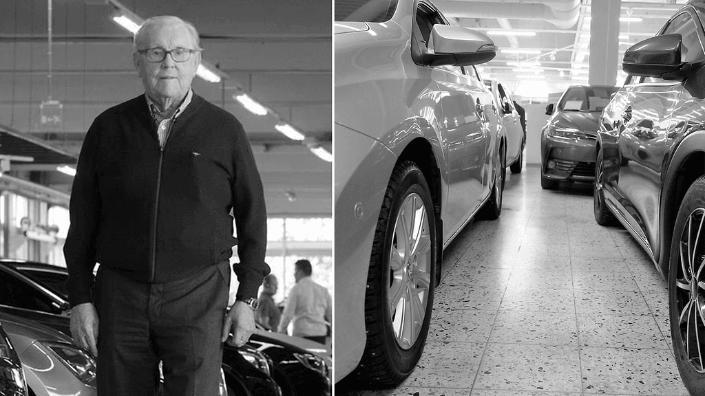 Rauno RInta-Jouppi on kuollut 92-vuotiaana. Kuva: Rinta-Joupin Autoliike / AOP