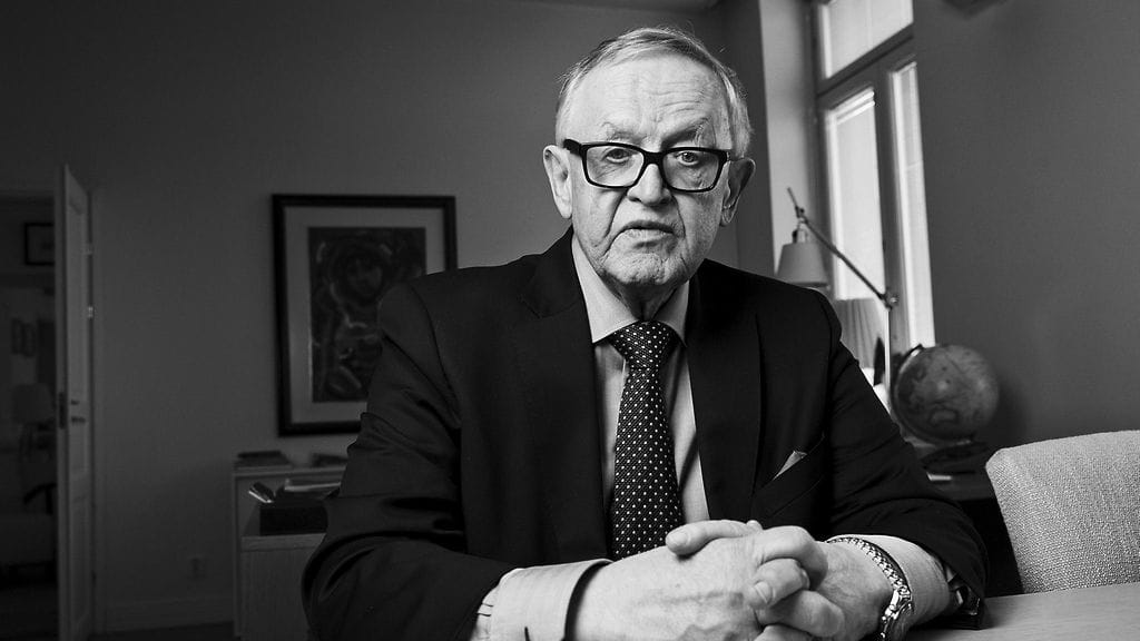 Martti Ahtisaari kuvattuna vuonna 2017.