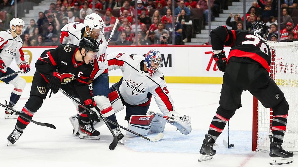 Washington Capitalsin maalilla riitti vilinää, kun Ottawa Senators jylläsi.