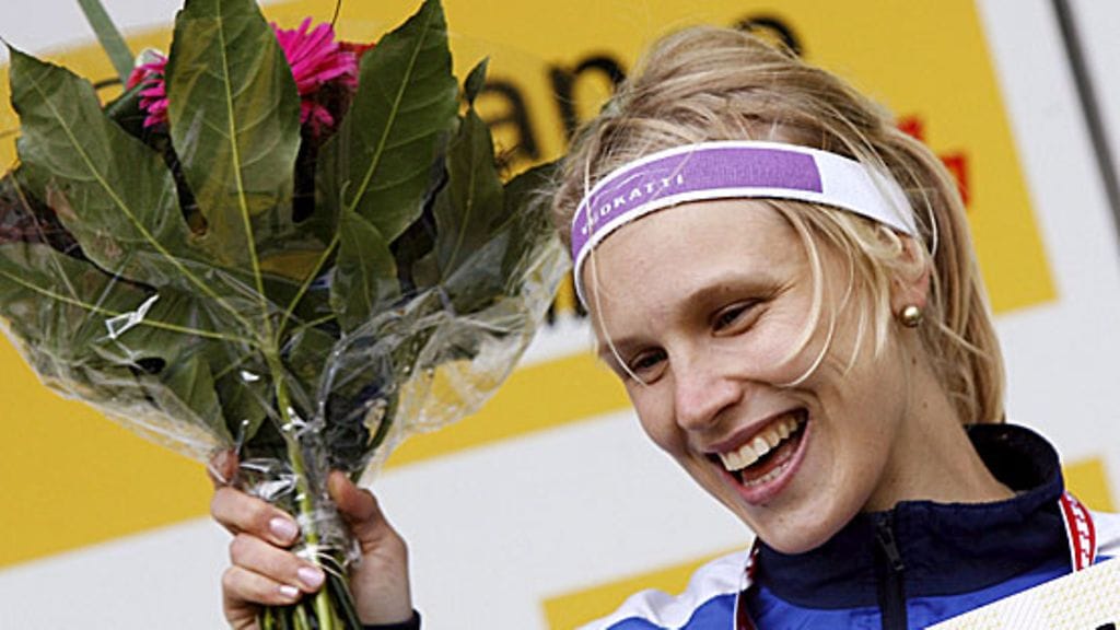 Minna Kauppi, kuva: EPA/Steffen Schmidt