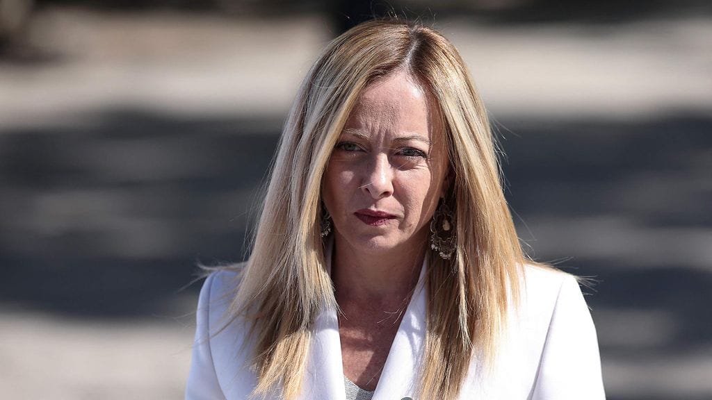 Italian pääministeri Giorgia Meloni 5. lokakuuta Espanjassa.