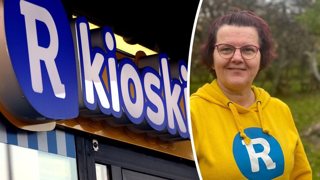 Jaana Puolakka on toiminut 12 vuotta R-kioskin kauppiaana Hämeenlinnassa.