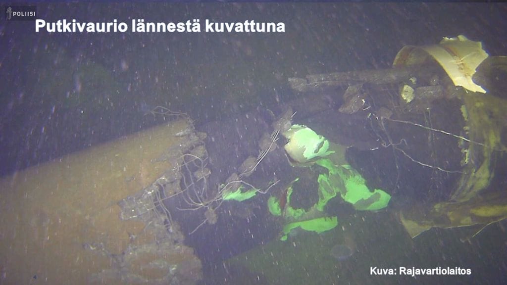 Tältä Balticconnectorin vaurio näytti.