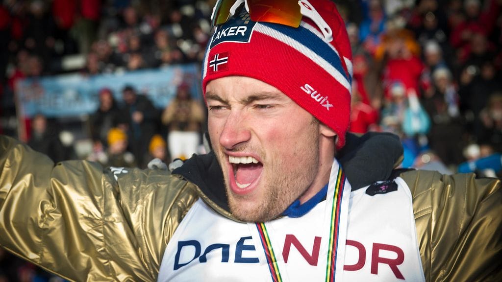 Petter Northug oli vuoden 2011 MM-kotikisojen juhlittu sankari Holmenkollenilla.