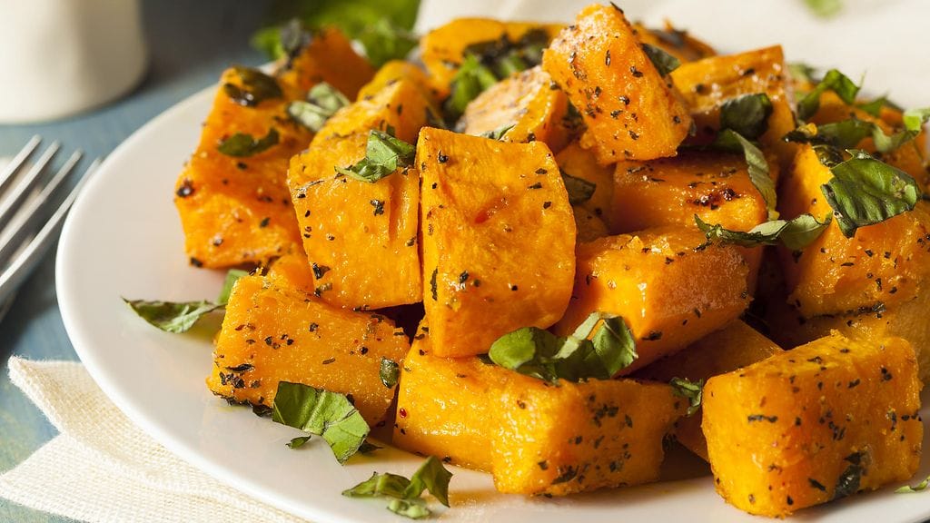 Paahdettu myskikurpitsa