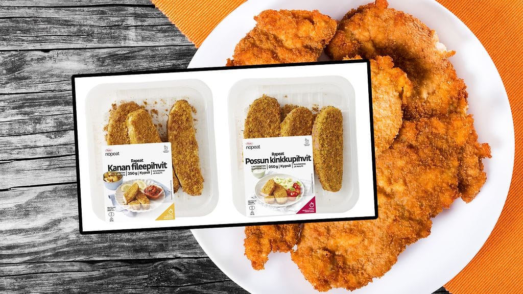 Pouttu vetää myynnistä erän kana- ja possupihvejä.