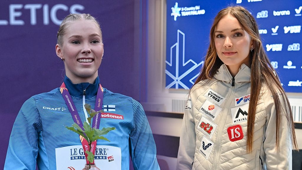 Jessica ja Jasmin Kähärä ovat molemmat nuorten arvokisamitalisteja.