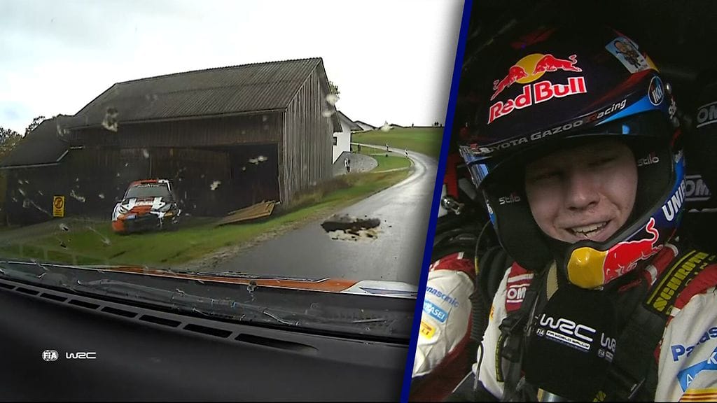 Tässäkö ratkesi maailmanmestaruus? Elfyn Evans ulkona - "Auto on navetassa!"