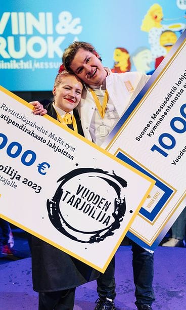 Vuoden kokki Johan Kurkela Vuoden tarjoilija Kirsi Seppänen