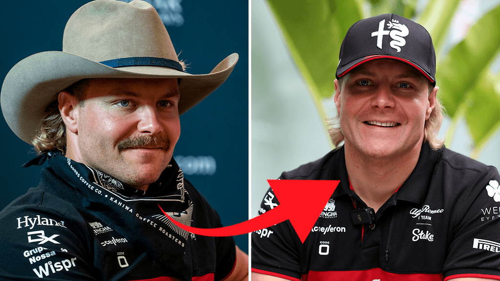 Valtteri Bottas aloitti viiksien kasvattamisen alusta.