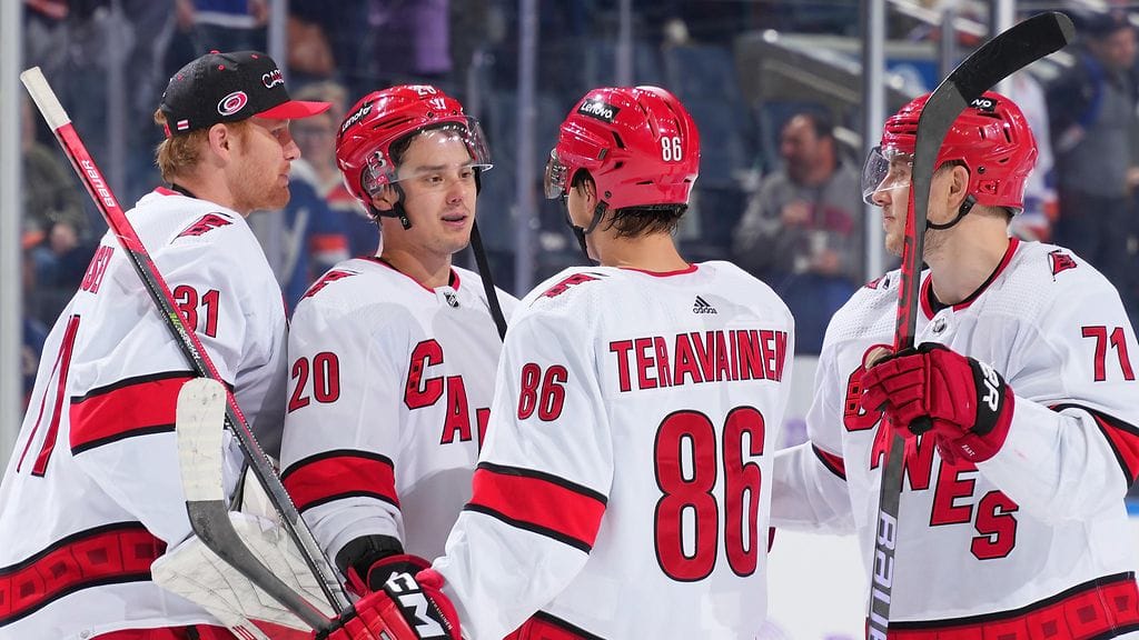 Sebastian Aho oli ottelun ratkaisija.