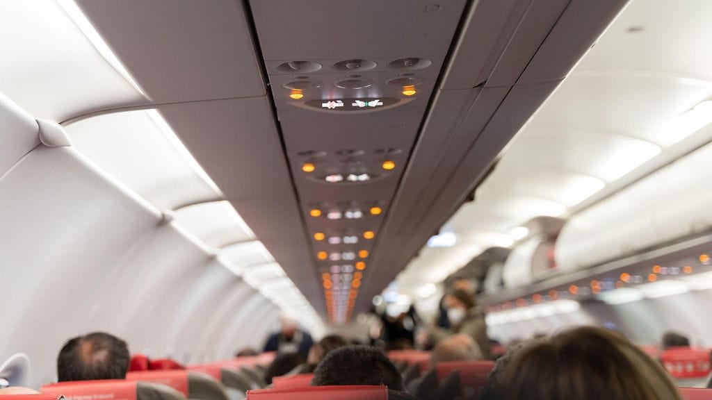 Yksi lennon matkustajista kertoi nähneensä noin tusinan toukkia vieressä istuvan naisen päällä. Kuvituskuva.