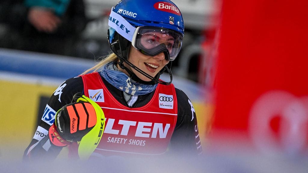 Mikaela Shiffrin otti uransa seitsemännen voiton Levillä.