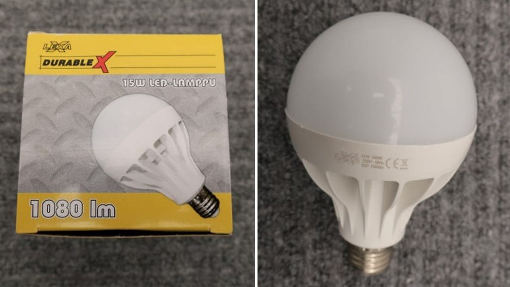 Led-lampussa on havaittu sähköiskun riski.