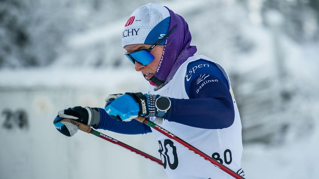 Krista Pärmäkoski Oloksen kisoissa marraskuussa.