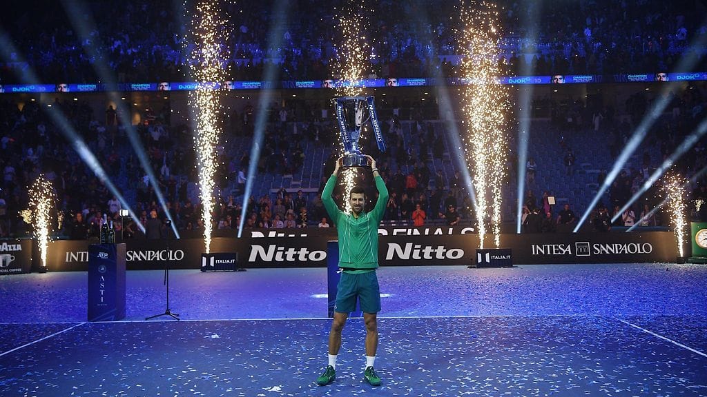 Novak Djokovic pelasi tällä kaudella jokaisessa neljän Grand Slam -turnauksen loppuotteluista ja voitti niistä kolme.