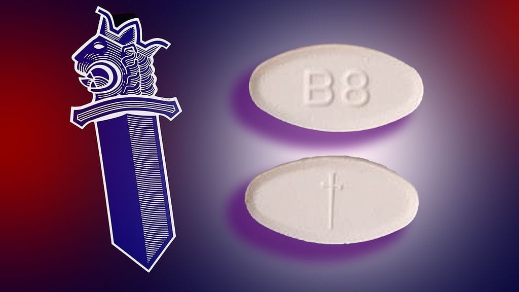 Poliisi epäilee, että kuvan kaltaisiin, miekkakuviolla varustettuihin, vanhanmallisen Subutexin näköisiin tabletteihin on kuollut useita ihmisiä Kuopion seudulla.