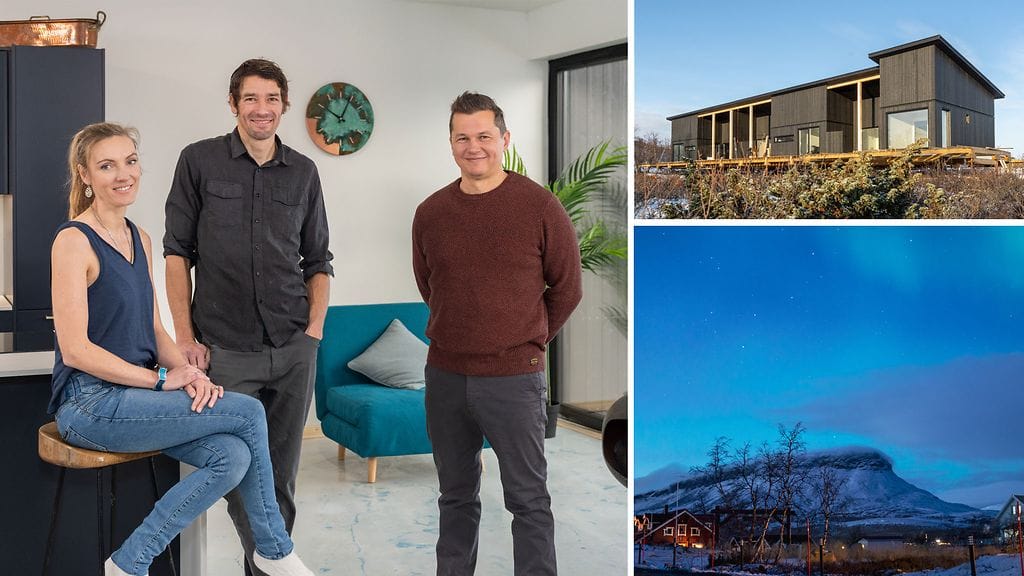 Amelia ja Brett rakensivat unelmakotinsa Kilpisjärvelle.