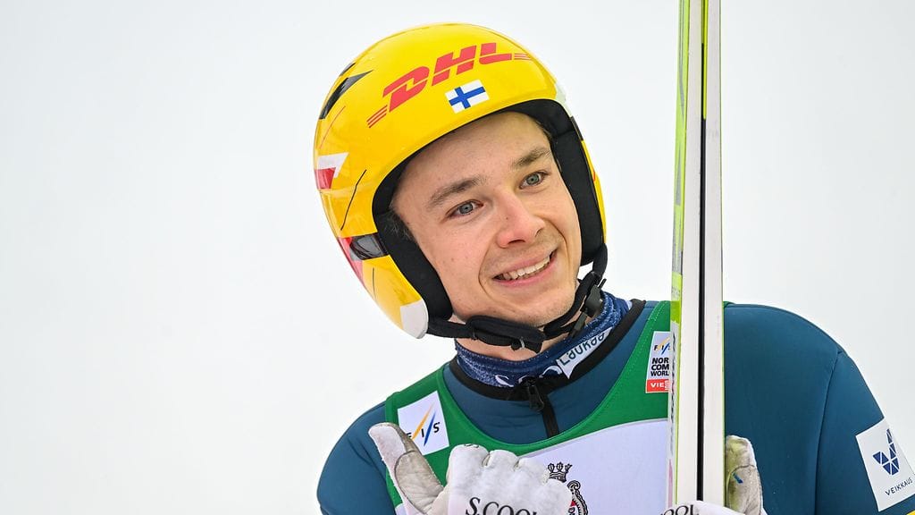 Eero Hirvonen onnistui mäkiosuudella loistavasti.