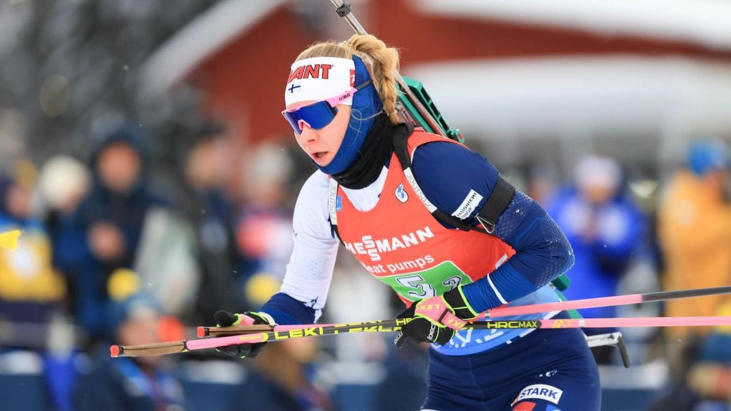 Suvi Minkkinen oli Suomen viestin avaaja.