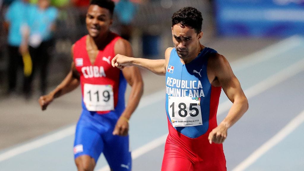 Luquelin Santos kilpaili vuonna 2018 Keski-Amerikan ja Karibian alueen kilpailuissa.