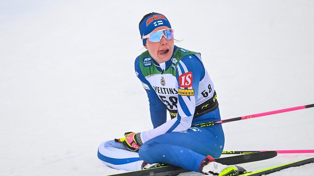 Kerttu Niskanen oli lauantaina parhaana suomalaisena 22:s. Eroa kärkeen kertyi liki kaksi minuuttia.