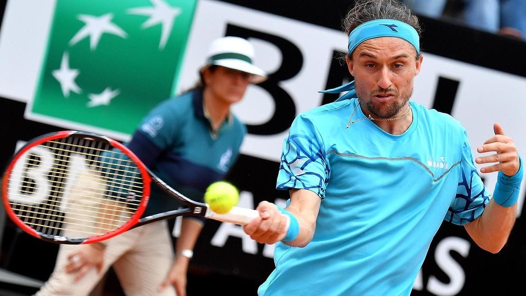 Aleksandr Dolgopolov pelasi viimeisen ammattilaisottelunsa Roomassa toukokuussa 2018.