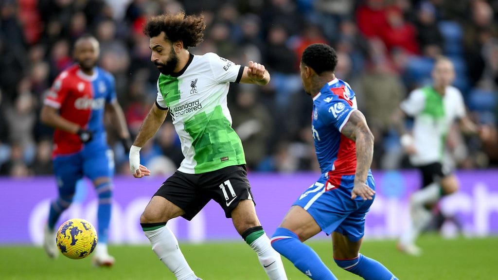 Mo Salah laittoi pallon maaliin.