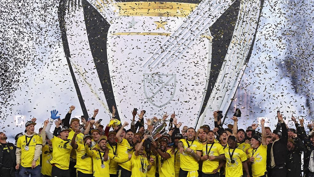 Columbus Crew juhlii MLS:n mestaruutta vuosimallia 2023.