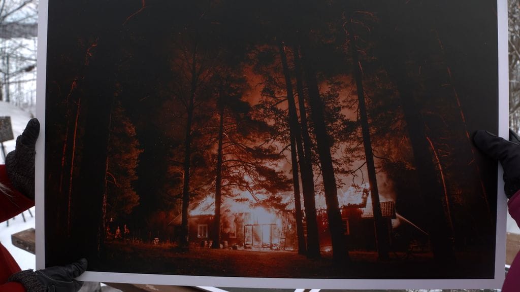 Milla ja Markku Vahtiala tulipalo