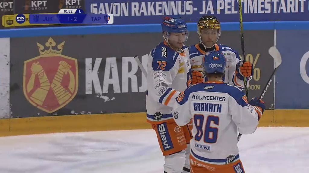 Tappara tekee 1-2 maalin