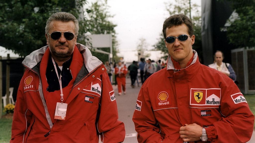 Weber (vasemmalla) ja Schumacher tekivät pitkään yhteistyötä.