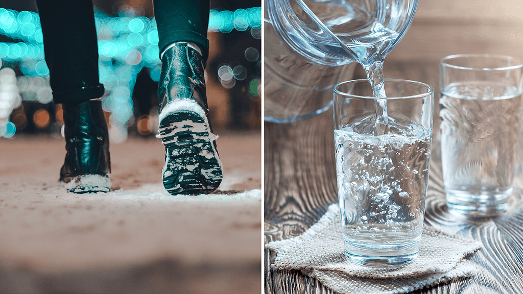 Moni kärsii ähkystä jouluna. Liikunta ja veden juominen voi helpottaa oloa.