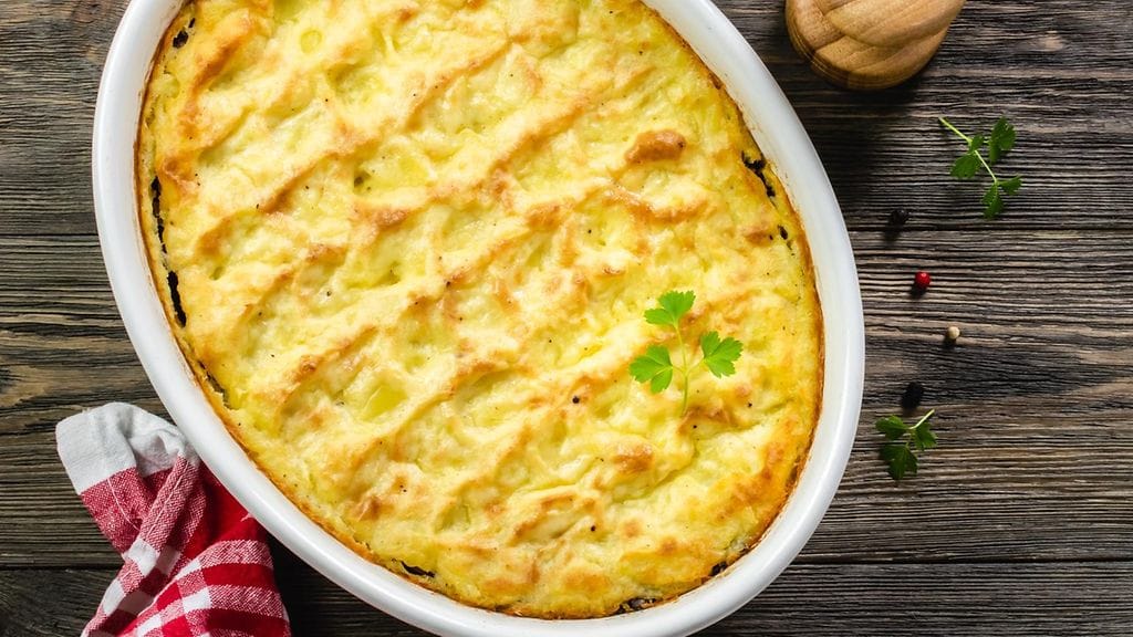 Nappaa Sari Essayahin perunalaatikon ohje. Kuvituskuva.