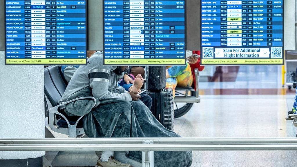 Kuvituskuva floridalaiselta lentokentältä.